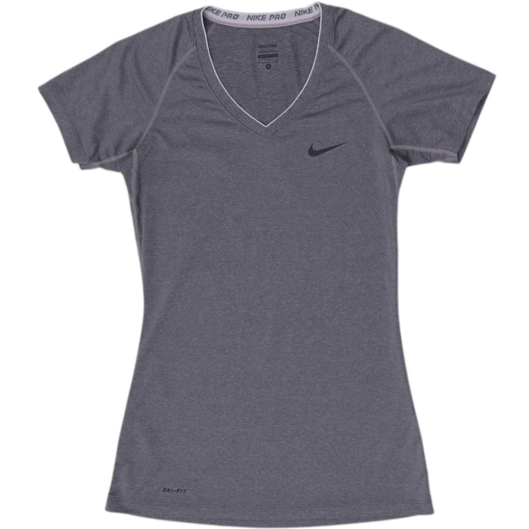 Ladies  Nike Pro Athletic Sportswear V-Neck Top Size S
