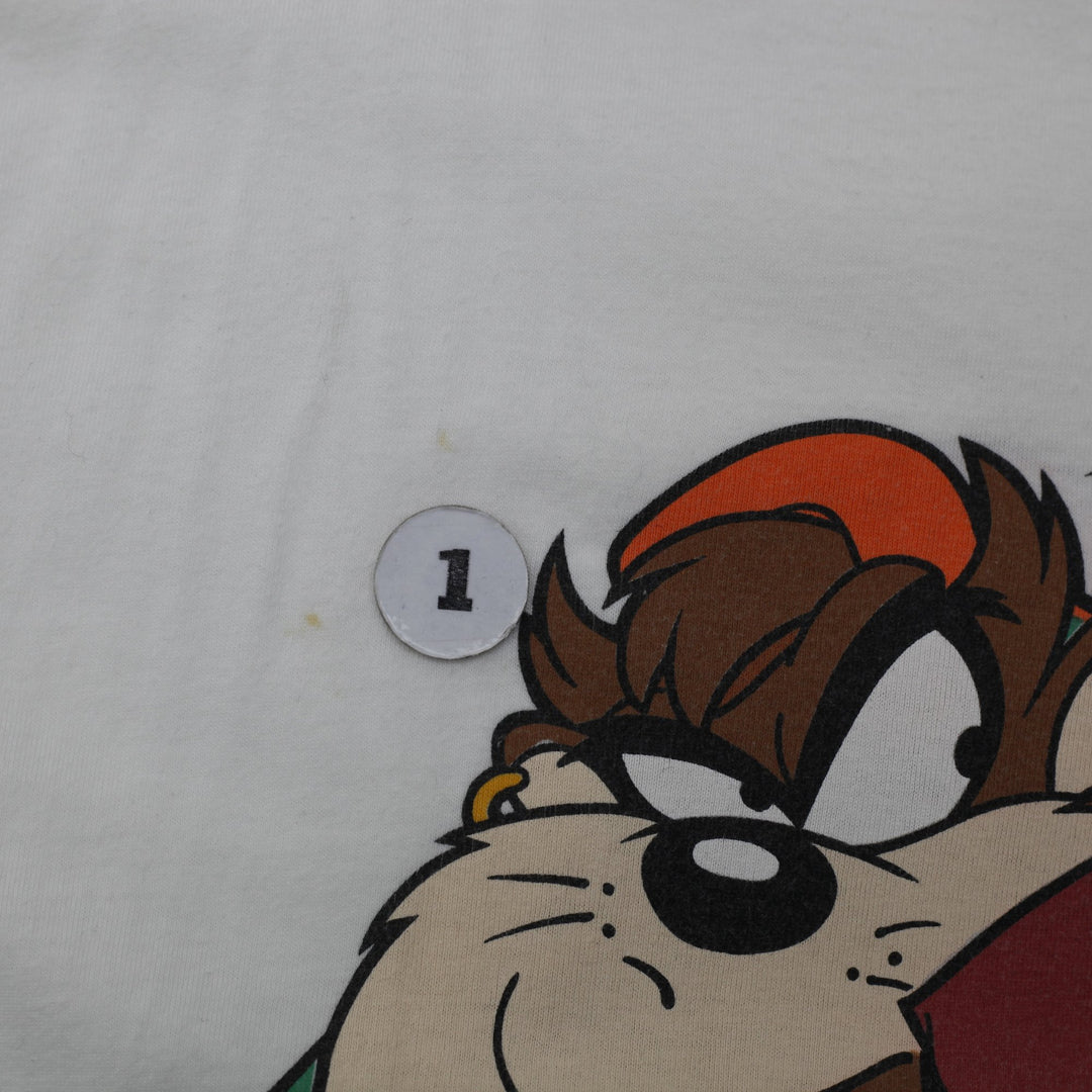 Vintage 1993 Warner Bros. Looney Tunes Basketball Graphic Single Stitch T-Shirt