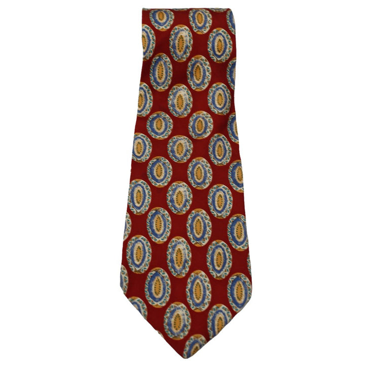 Mens Printed Chaps Ralph Lauren Printed 100% Silk Neck Tie