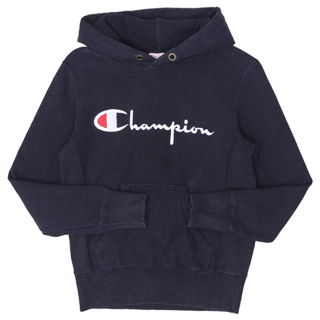 Shop Vintage Champion Reverse Weave Hoodie - Small, Black Made In