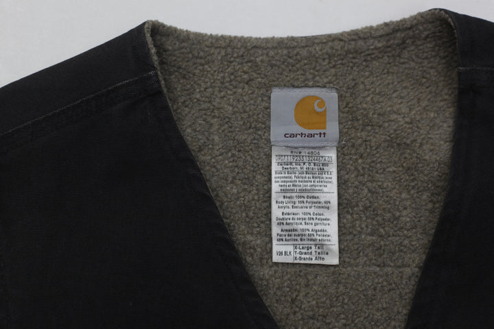 Mens V26 BLK Fleece Lined Carhartt Vest