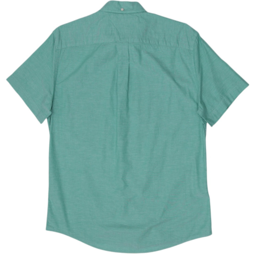Mens Tommy Hilfiger Custom Fit Shirt Mint Green Casual Button-Up Size L