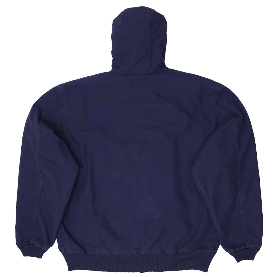Shop Mens Carhartt 376-20 Navy Full Zip Hooded Quilt Lined Work