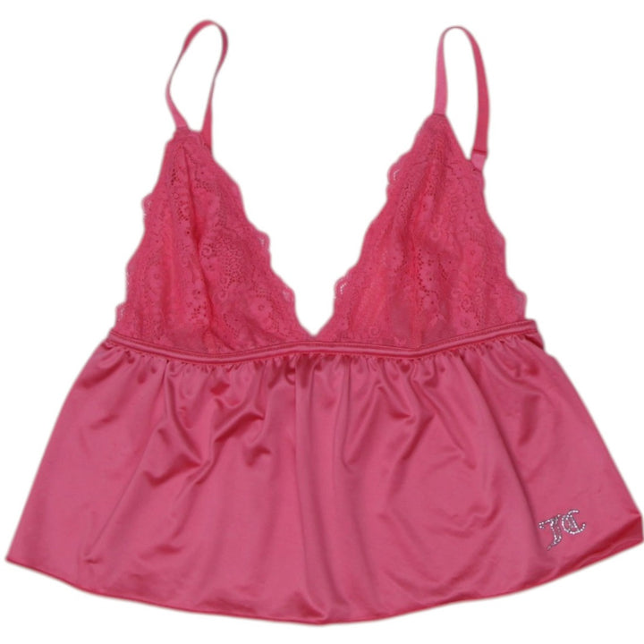 Y2K Ladies Juicy Couture Lace Adjustable Straps Top Size M | Migration_Y2K Tops | Fashion Rerun