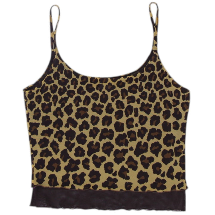 Y2K Ladies Leopard Print Strappy Crop Top | Migration_Y2K Tops | Fashion Rerun