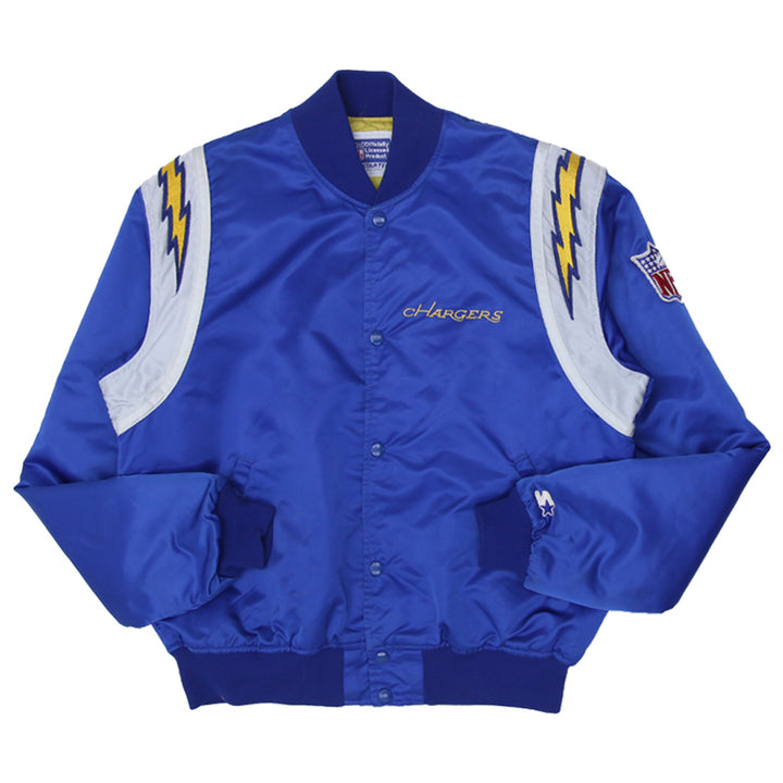 Vintage Starter NFL Los Angeles Chargers Bomber Jacket Size L, Made In USA - Fashion Rerun Vintage Migration_Jacket