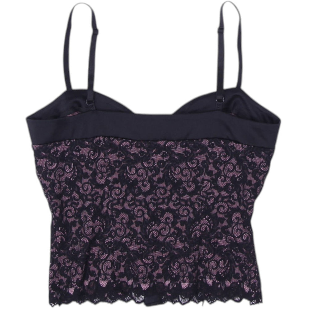 Y2K Ladies Bebe Lace Detail Corset Top Size S | Migration_Y2K Tops - Side View | Fashion Rerun
