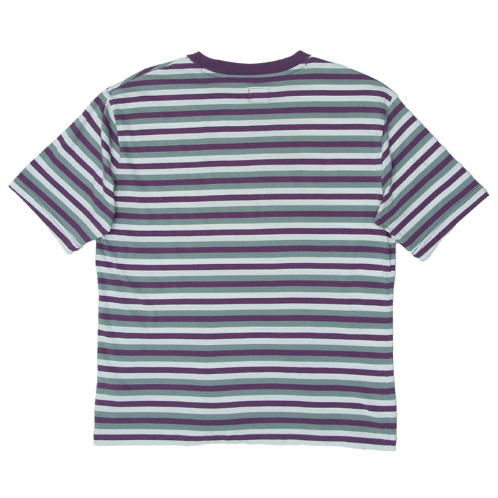 Mens Guess Embroidered Striped T-Shirt - Fashion Rerun Vintage Migration_T-Shirt