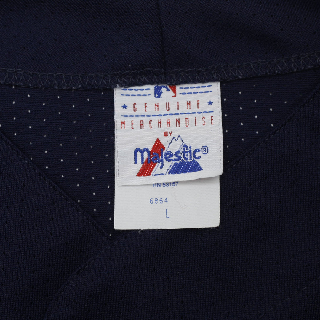 Vintage Majestic New York Yankees Baseball Navy Jersey Made In USA L | Migration_Jerseys - Back View | Fashion Rerun