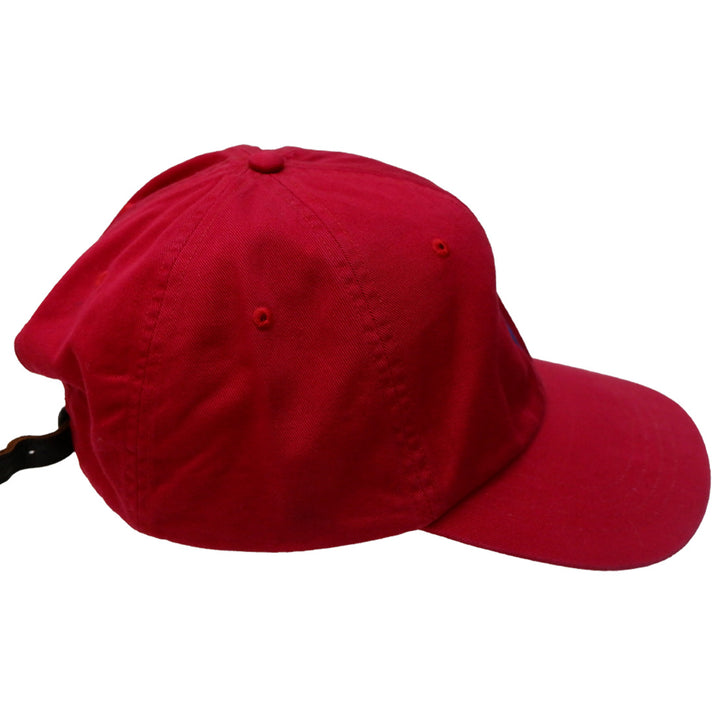 Vintage Polo By Ralph Lauren Red Navy Pony Adjustable Cap