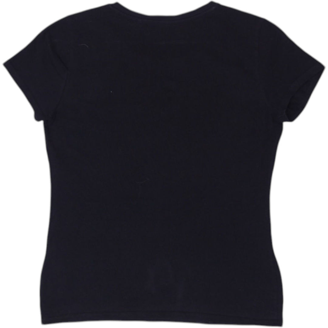 Y2K Ladies Guess Black Skull Graphic T-Shirt | Migration_Y2K Tops - Side View | Fashion Rerun