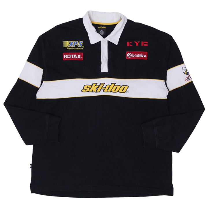 Vintage Ski-Doo Bombarder Team Racing Rugby Shirt XL - Fashion Rerun Vintage Migration_T-Shirt