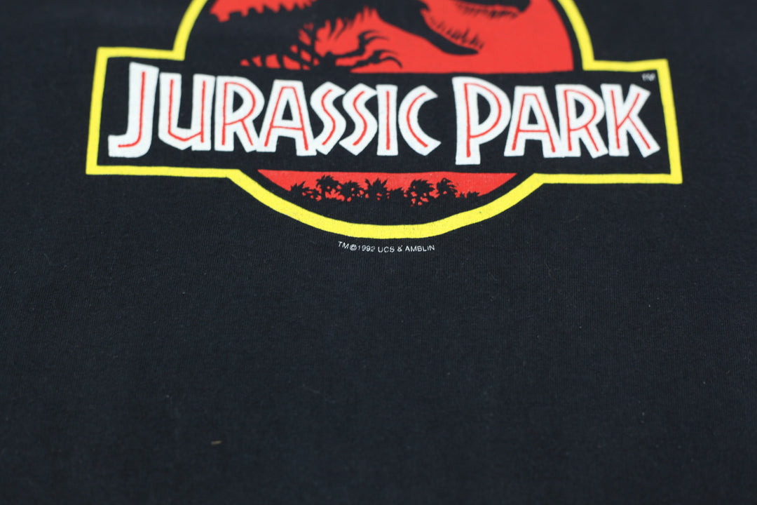 1992 Vintage Jurassic Park Movie T-Shirt Single Stitch Made in USA XL