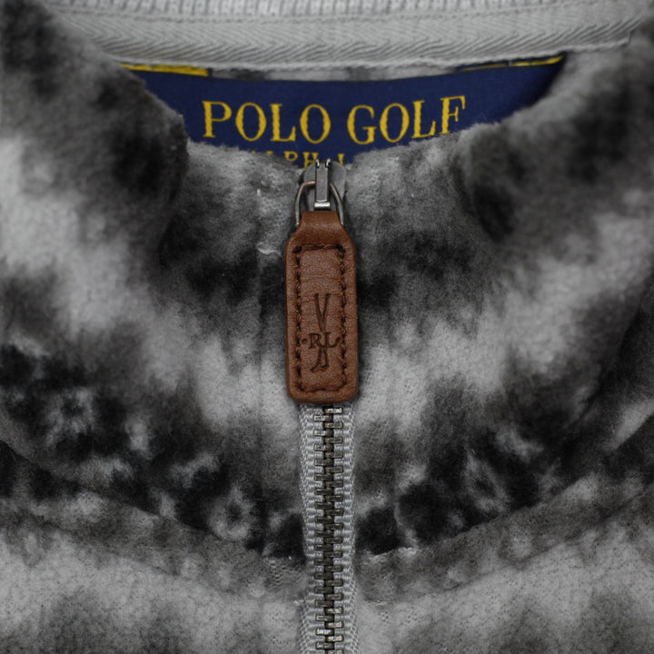 Mens Ralph Lauren Golf Gray Patterned Fleece Full Zip Vest Size XL | Migration_Vests - Detail View | Fashion Rerun