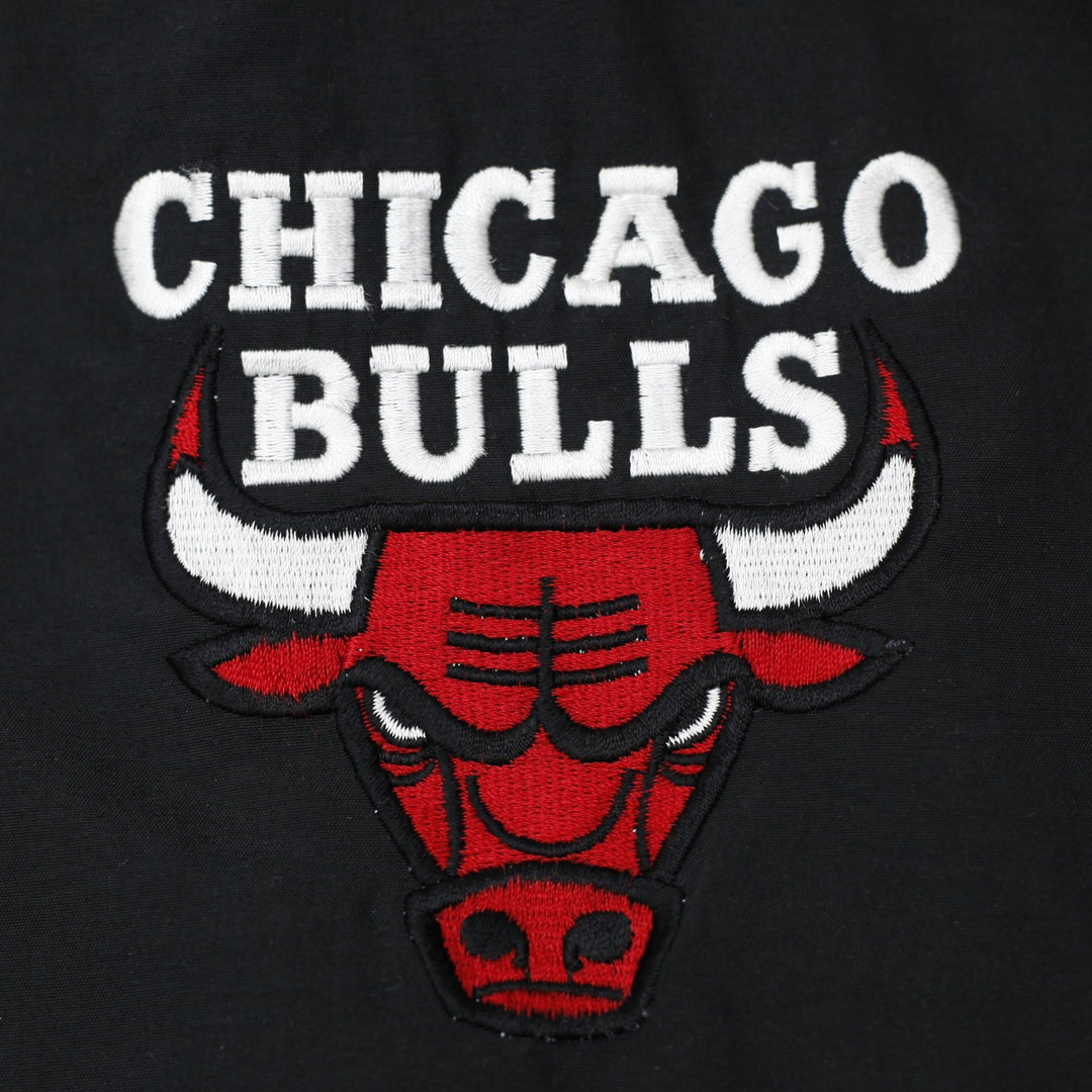 Vintage Mens First Pick Chicago Bulls Varsity Jacket Black Red NBA XL | Migration_Jackets - Detail View | Fashion Rerun