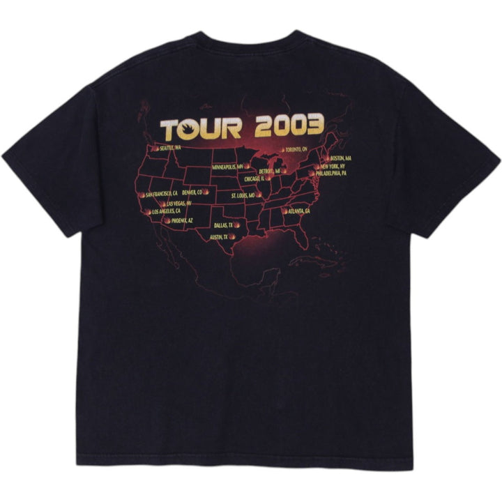 Vintage Mens Audioslave T-Shirt Black Graphic Tour 2003 Cotton XL | Migration_T-Shirts - Side View | Fashion Rerun