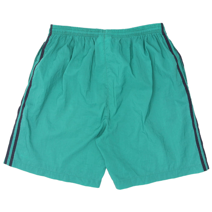 Vintage Adidas Embroidered Black Stripes Nylon Green Shorts - Fashion Rerun Vintage Migration_Shorts