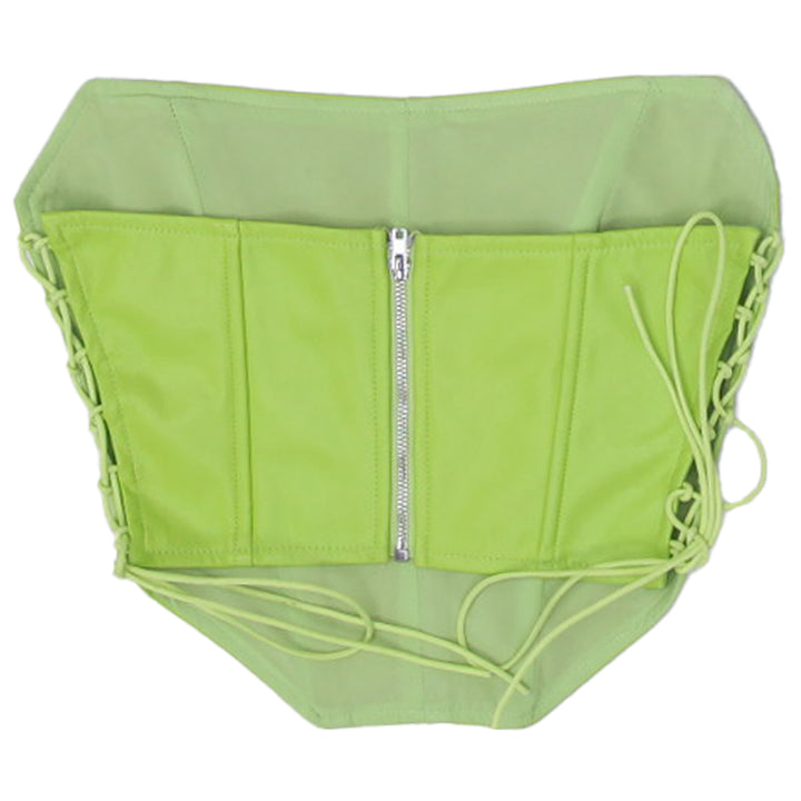 Y2K Ladies Tiger Mist. Adjustable Side Tie Tube Top