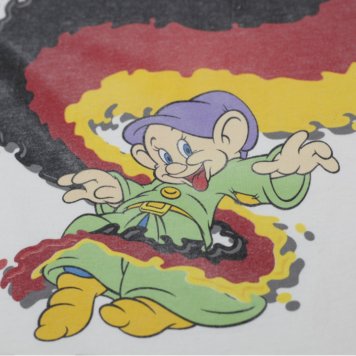 Vintage Disney Dwarf Dopey With Germany Flag T-Shirt Made in USA Size M