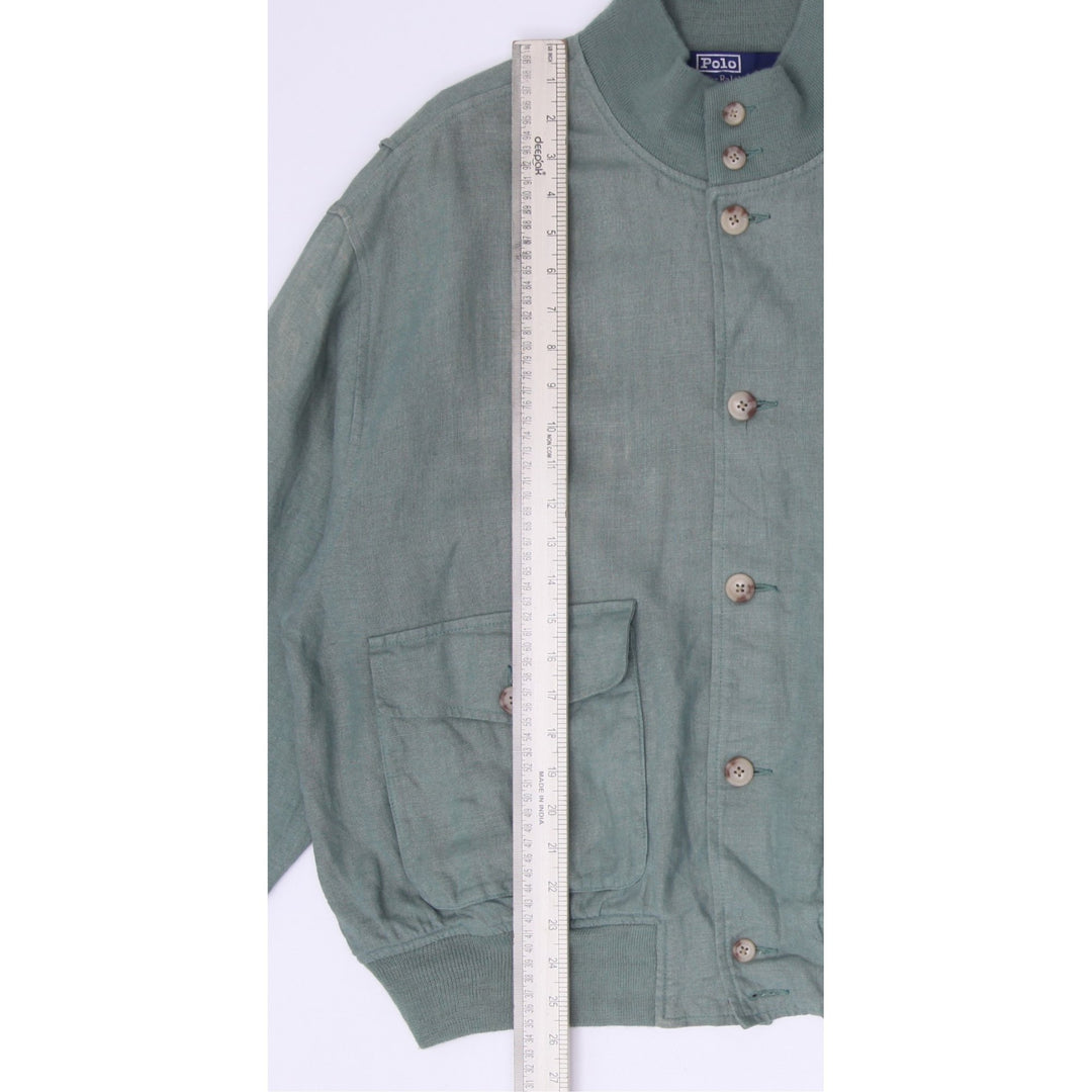 Vintage Vintage 90s Ralph Lauren  100% Linen Flight Jacket Size L