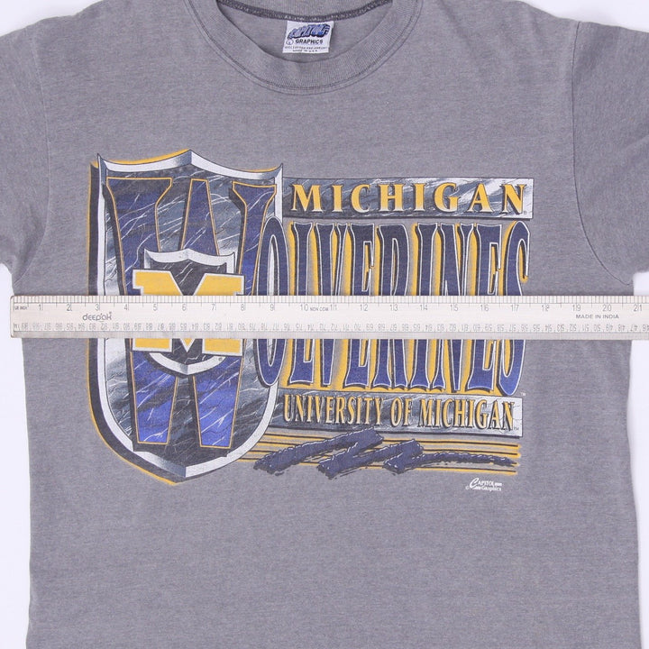 Vintage 90s Capitol Graphics Michigan Wolverines NCAA College T-Shirt Size L