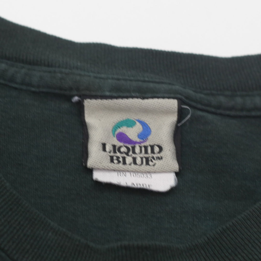 2003 Vintage AC DC Highway To Hell Tie Dye T-Shirt Made in USA Liquid Blue XL - Fashion Rerun Vintage Migration_T-Shirt