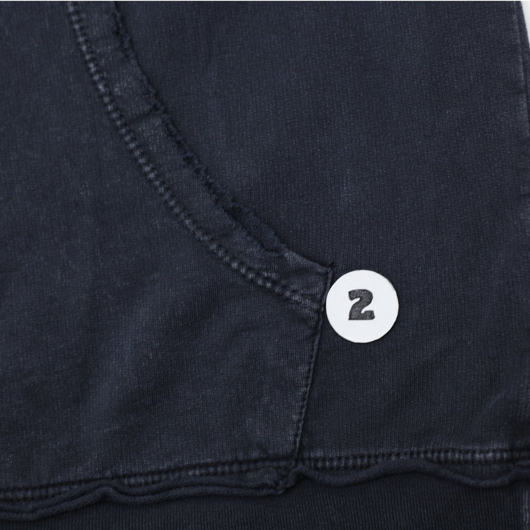 Y2K Mens Affliction Hoodie Black Graphic Large Wings Art Slightly Distressed