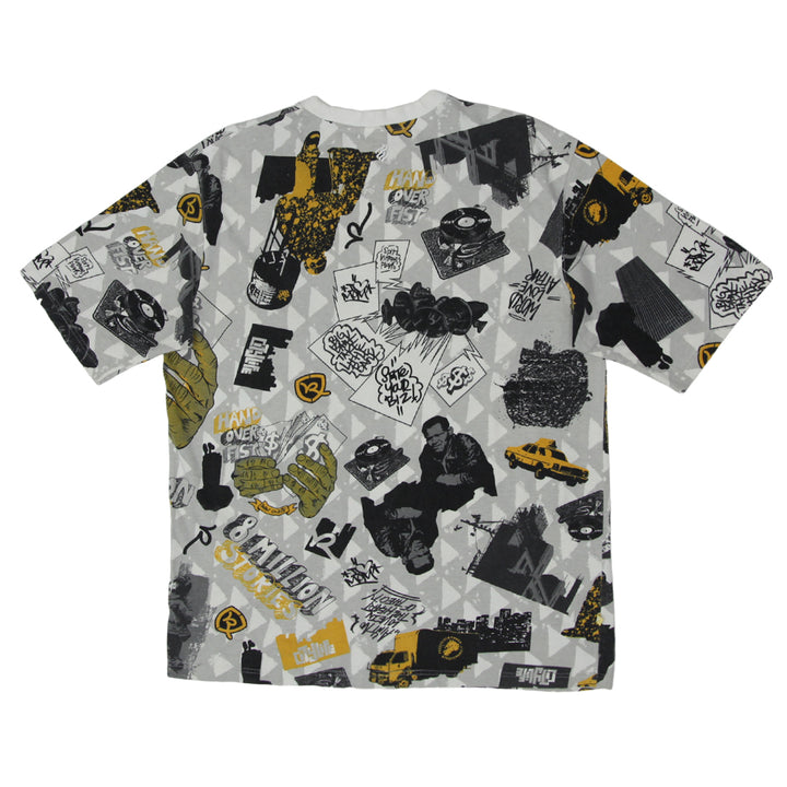 Mens Rocawear City Life Comic Print AOP T-Shirt