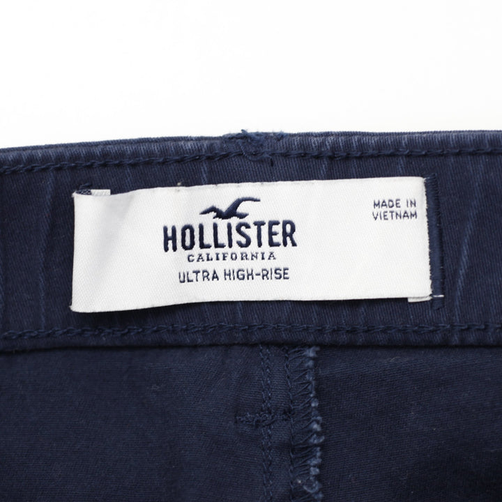 Ladies Hollister Cargo Pants Navy Ultra High Rise Pockets