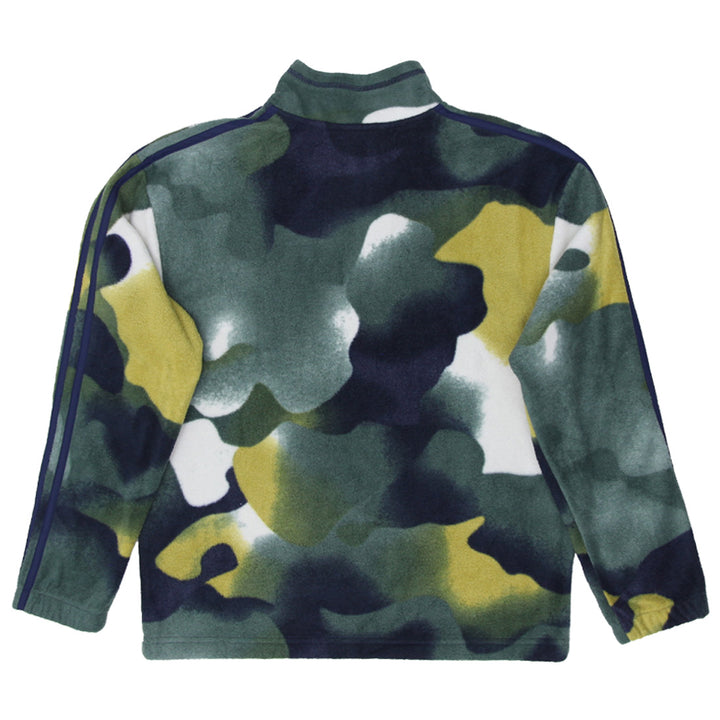 Youth Boys Embroidered Adidas Fleece Quarter Zip Jacket - Fashion Rerun Vintage Migration_Jacket