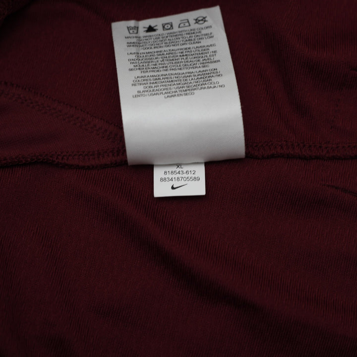 Mens Nike Dri-FIT Baseball Jersey Maroon White Size XL