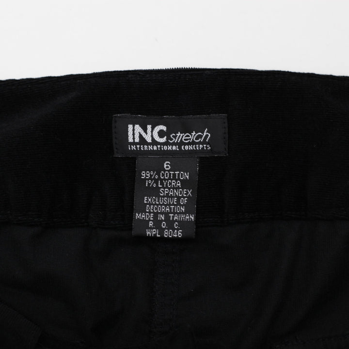 Y2K Ladies INC Utility Cotton Lycra Cargo Velour Pants Size 6