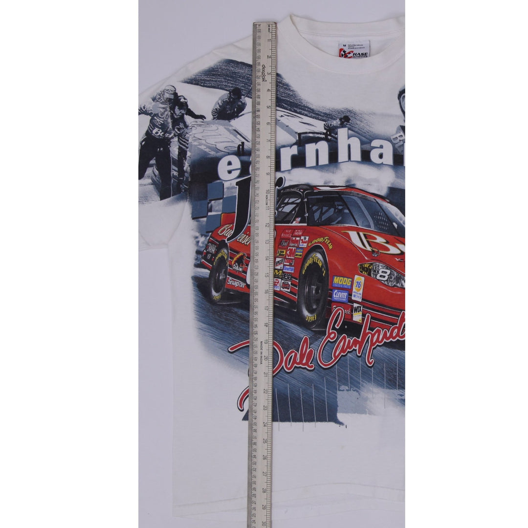 Vintage Dale Earnhardt Jr NASCAR T-Shirt AOP Budweiser #8 Chase Authentics M