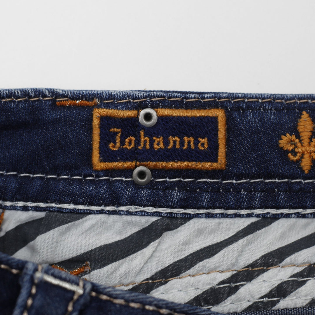 Ladies Rock Revival Johanna  Denim Embroidered Bootcut Jeans Washed Size 26 | Migration_Jeans - Alternate Vie | Fashion Rerun