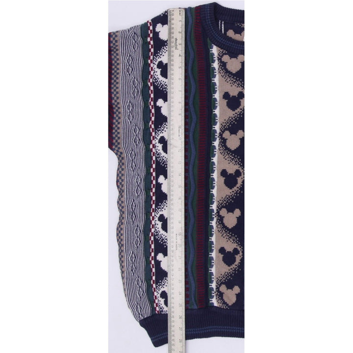 Vintage 90s Mickey Mouse Coogi Style Disney Sweater