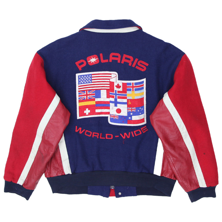 Vintage Polaris Worldwide Varsity Leather Sleeves Varsity Jacket - Fashion Rerun Vintage Migration_Jacket