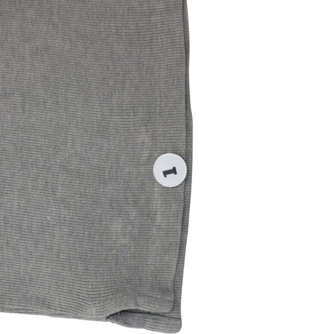 Mens Polo Ralph Lauren Sweater Gray 1/4 Zip Cotton Knitwear Size M