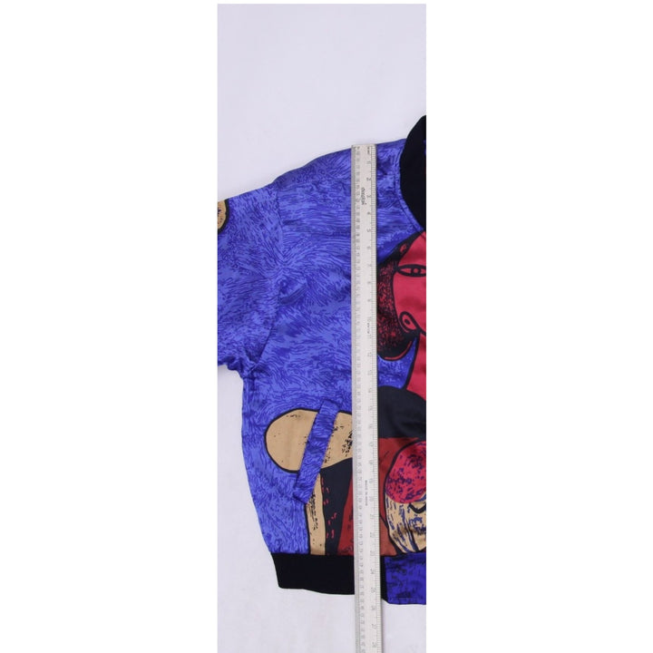 Vintage 90s Picasso Pop Art Baroque Bomber Zipper Jacket Size S | Migration_Jackets - Alternate View | Fashion Rerun
