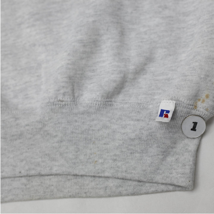 Vintage Mens Russell Athletic Sweatshirt Gray Toronto Blue Jays MLB Graphic | Migration_Sweatshirt - Detail V | Fashion Rerun