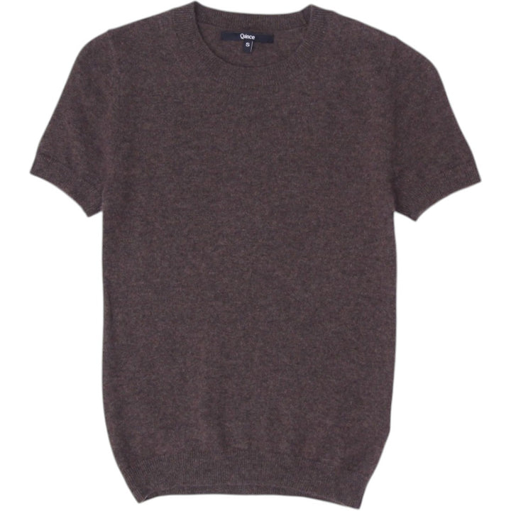 Ladies Quince 100% Cashmere Short Sleeve Sweater