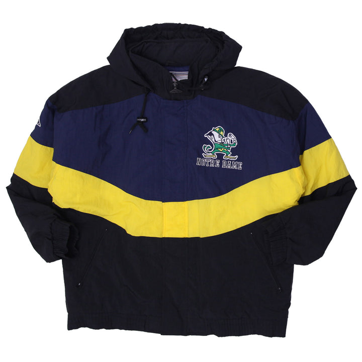Vintage Apex One Notre Dame Fighting Irish Puffer Hooded Jacket