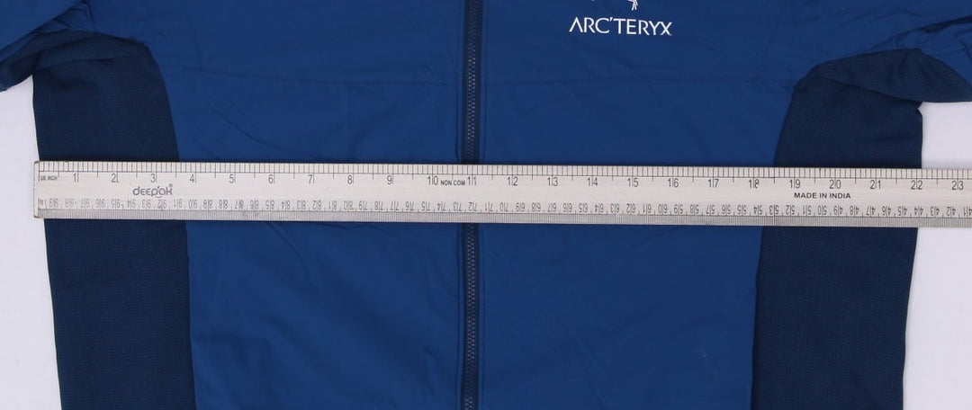 Mens Arc'teryx Full Zip Jacket Blue Hooded Lightweight M