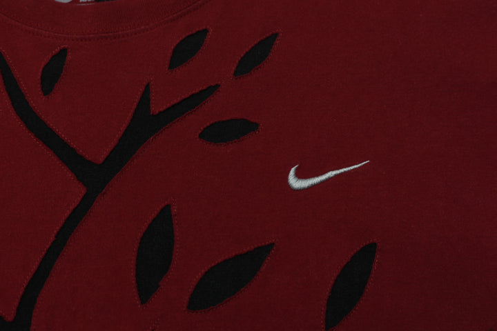 Nike Rework Branch Motif Embroidery Patch Work Mens T-Shirt PR264
