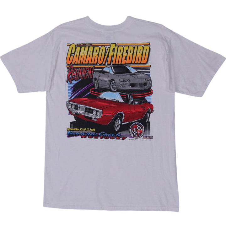 Vintage Gildan Camaro Firebird Reunion 2005 White T-Shirt L | Migration_T-Shirts - Side View | Fashion Rerun