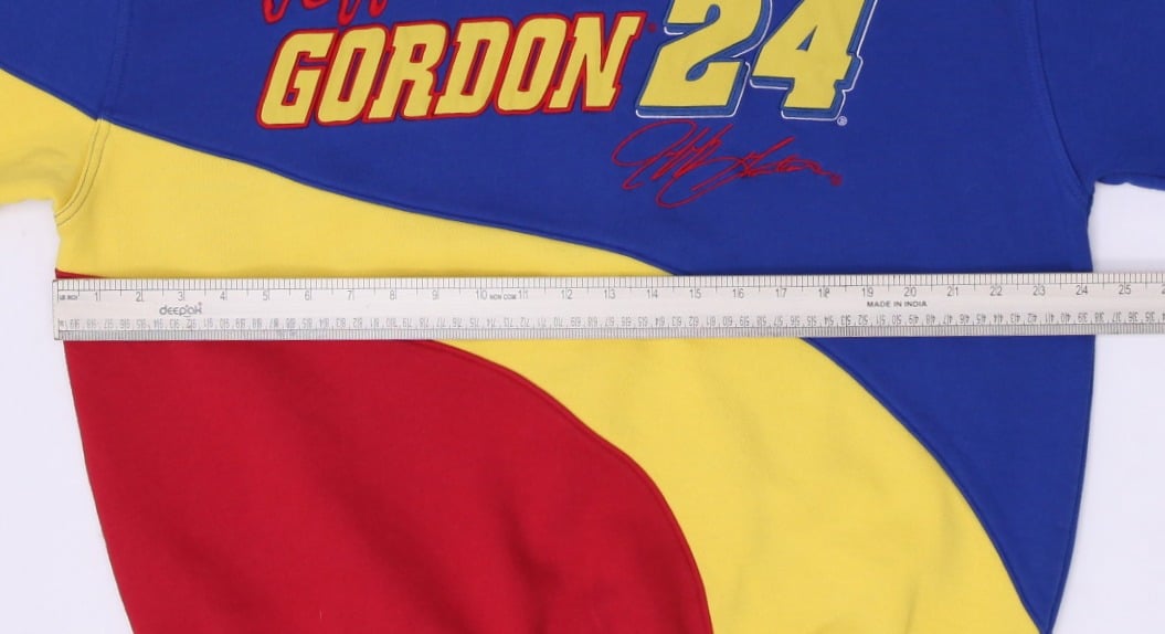 Vintage Chase Authentics Jeff Gordon #24 NASCAR Color Block Crewneck Sweatshirt L