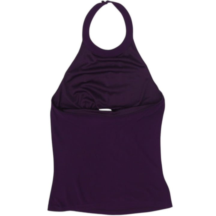 Y2K Ladies Ann Taylor Stretchable Casual Halter Neck Top Size XS