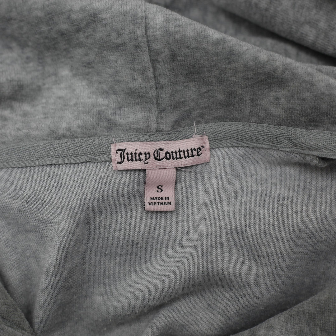 Y2K Ladies Juicy Couture Cotton Casual Full Zip Hoodie Size S