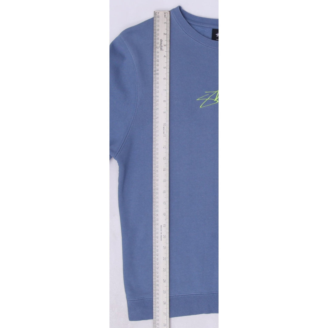 Stussy Blue Graphic Crewneck Sweatshirt Size M | Migration_Sweatshirts SW COLLECTION - View 9 | Fashion Rerun