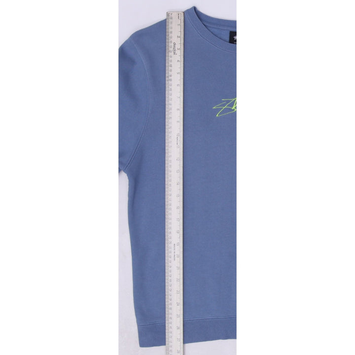 Stussy Blue Graphic Crewneck Sweatshirt Size M | Migration_Sweatshirts SW COLLECTION - View 9 | Fashion Rerun