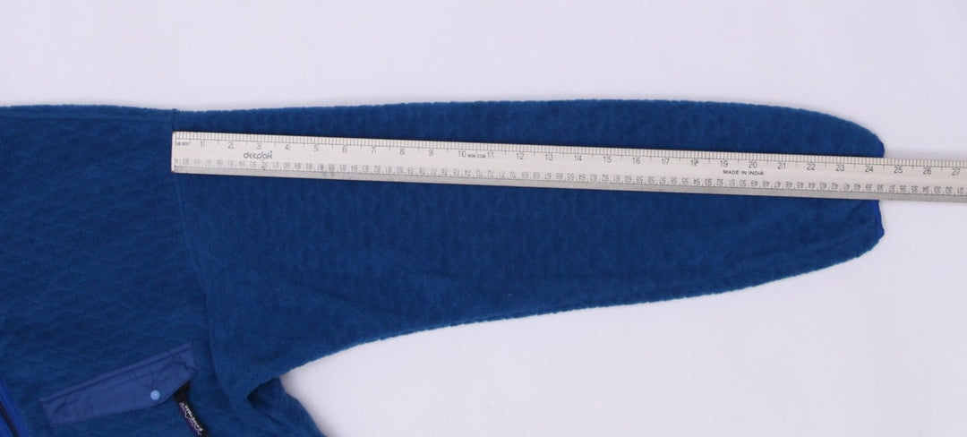Vintage Patagonia Fleece Jacket Blue 1/4 Zip Made In USA Size M | Migration_Fleece - View 6 | Fashion Rerun